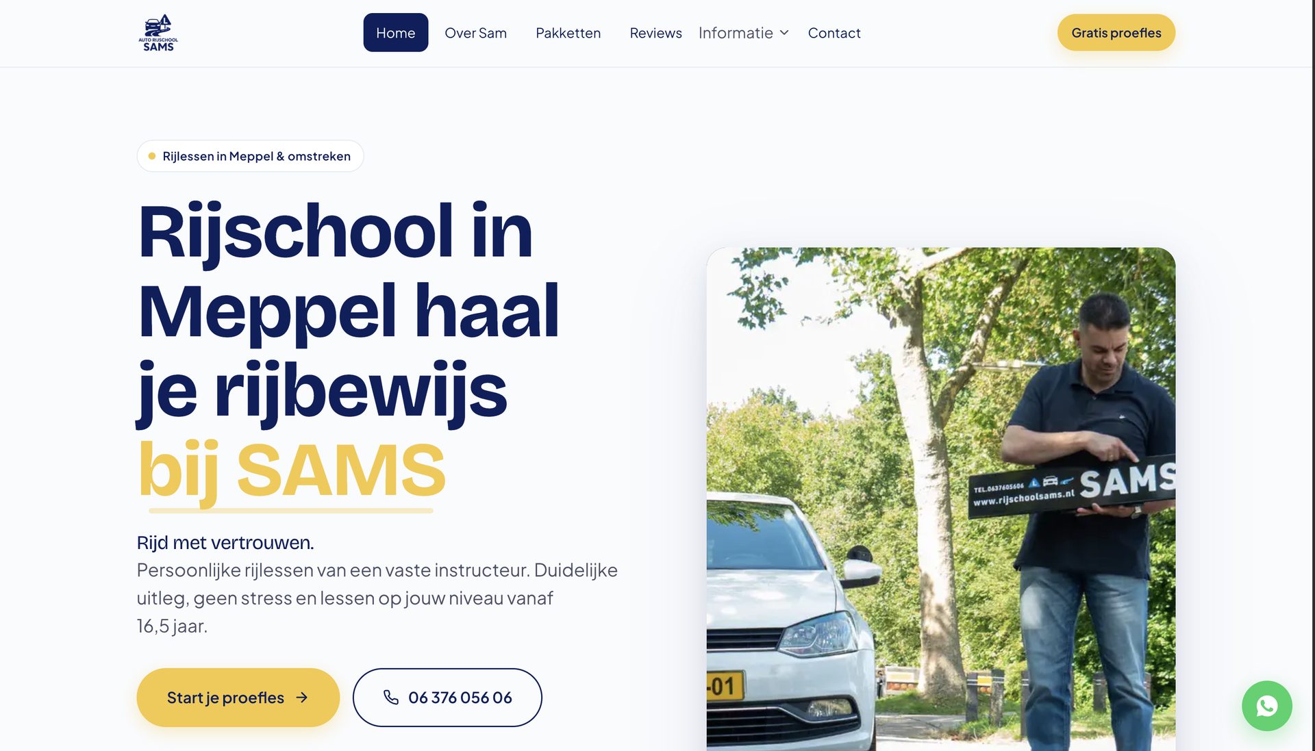Case Sams Rijschool